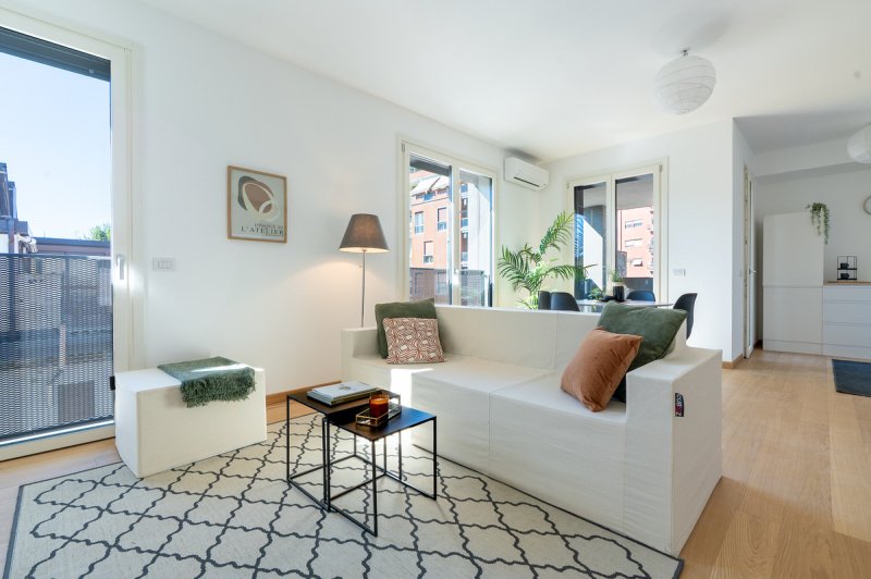 Interior photo 2 of Penthouse with Rooftop Terrace in Milan, Italy (MIL-7454)