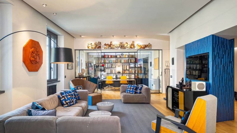 Interior photo 2 of Prestigious Designer Apartment on Via Lovanio in Rome, Italy (ROM-5575)