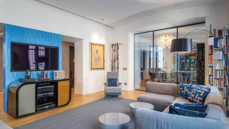 Interior photo 3 of Prestigious Designer Apartment on Via Lovanio in Rome, Italy (ROM-5575)