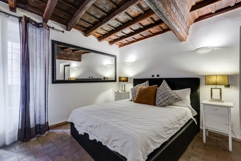 Interior photo 10 of Charming Two-Level Apartment in Monti    in Rome, Italy (ROM-9506)