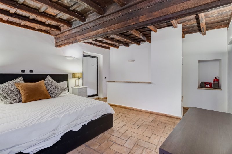 Interior photo 12 of Charming Two-Level Apartment in Monti    in Rome, Italy (ROM-9506)
