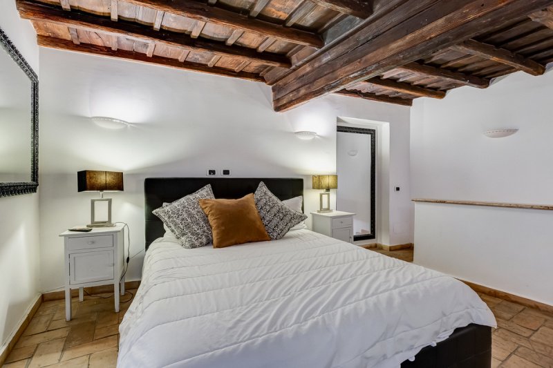 Interior photo 13 of Charming Two-Level Apartment in Monti    in Rome, Italy (ROM-9506)