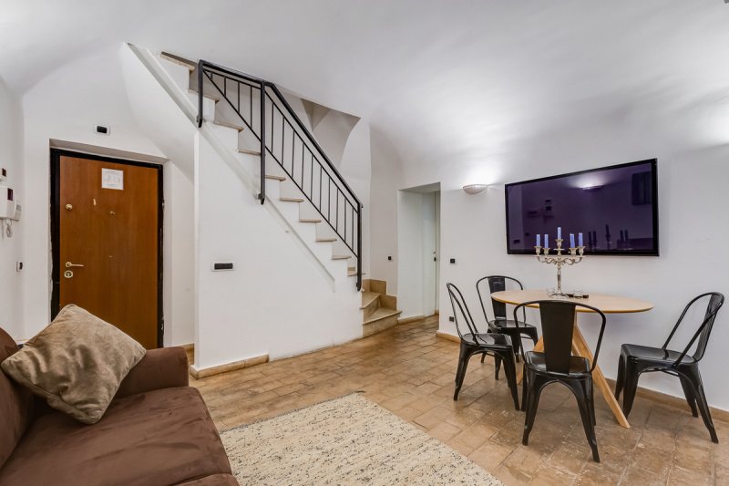 Interior photo 2 of Charming Two-Level Apartment in Monti    in Rome, Italy (ROM-9506)