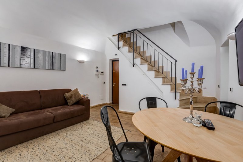 Interior photo 3 of Charming Two-Level Apartment in Monti    in Rome, Italy (ROM-9506)