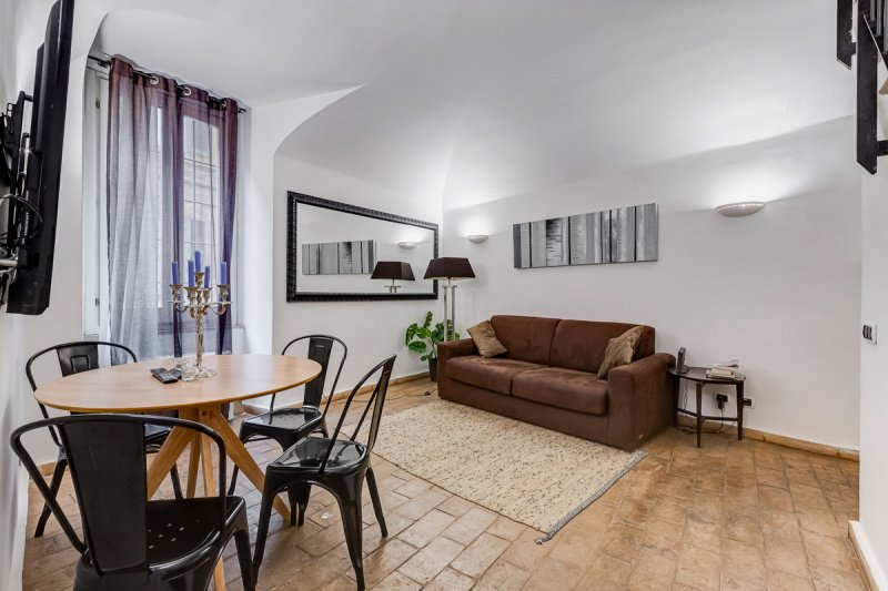 Interior photo 5 of Charming Two-Level Apartment in Monti    in Rome, Italy (ROM-9506)