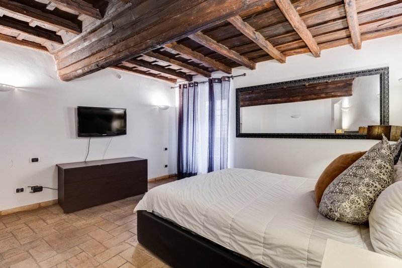 Interior photo 7 of Charming Two-Level Apartment in Monti    in Rome, Italy (ROM-9506)