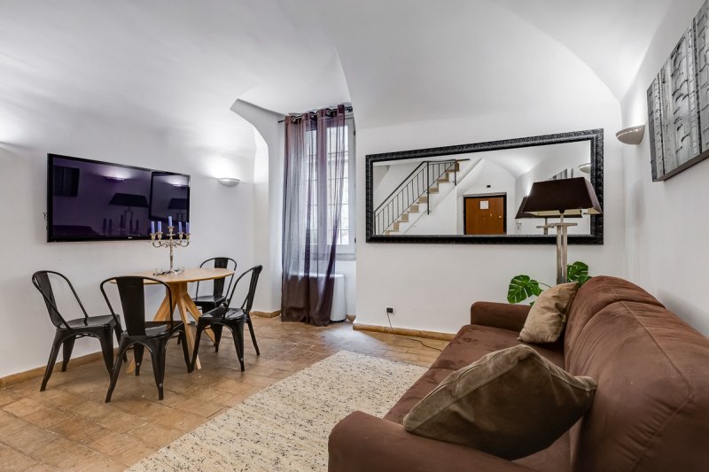 Interior photo 8 of Charming Two-Level Apartment in Monti    in Rome, Italy (ROM-9506)