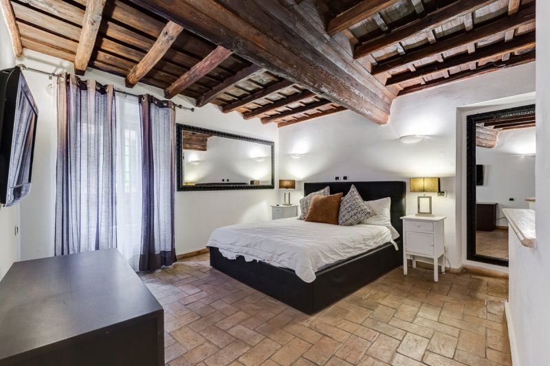 Interior photo 9 of Charming Two-Level Apartment in Monti    in Rome, Italy (ROM-9506)
