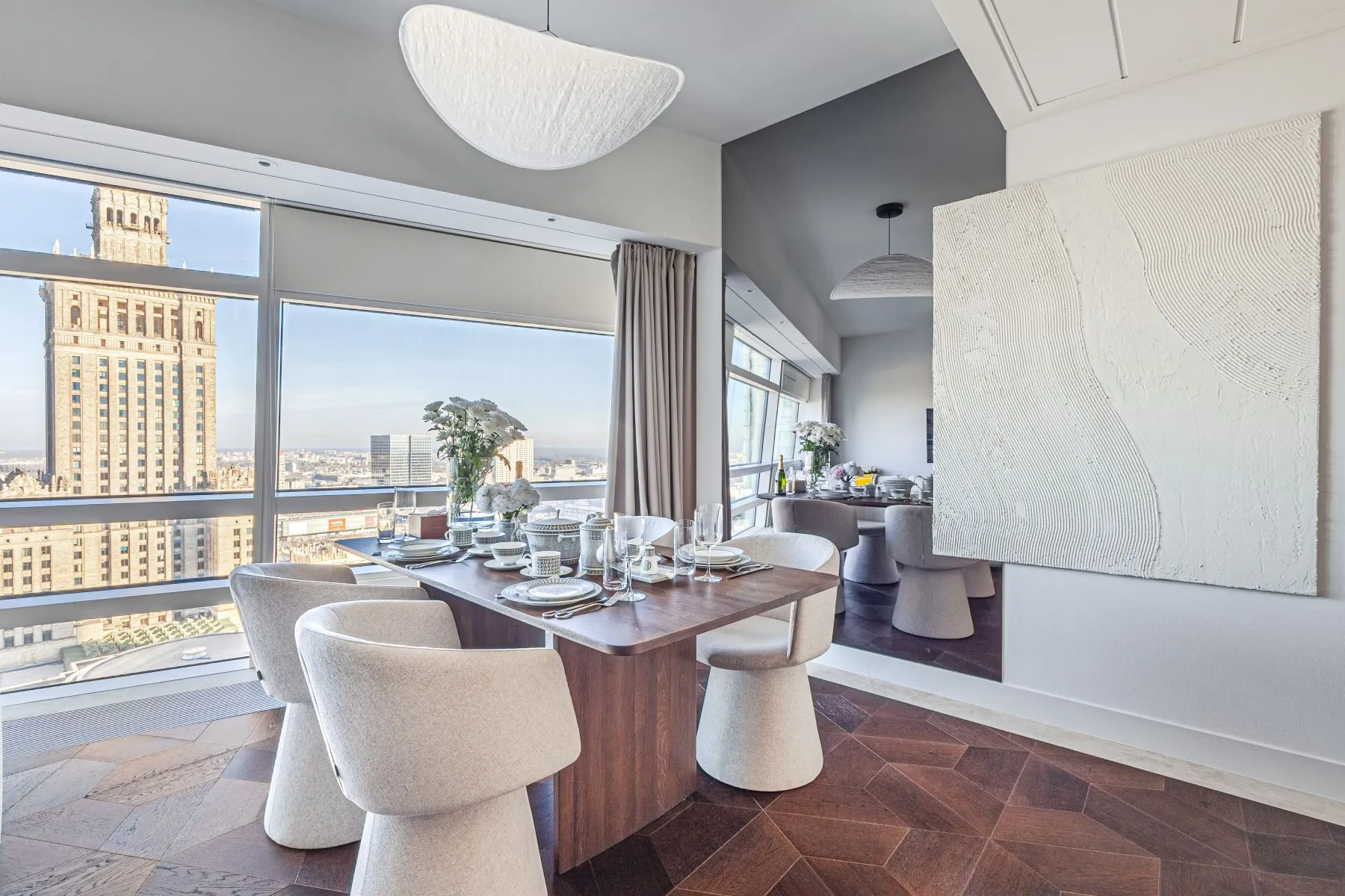 Exclusive 2-Bedroom Złota 44 Skyline Residence with Pool and Spa Access