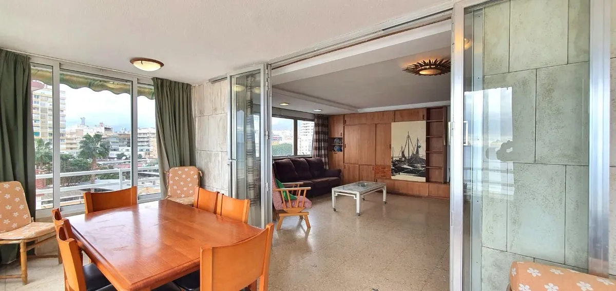 Generous dining area connecting the bedroom and main lounge