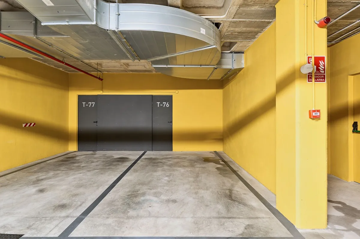 Secure private storage room beside the underground parking area
