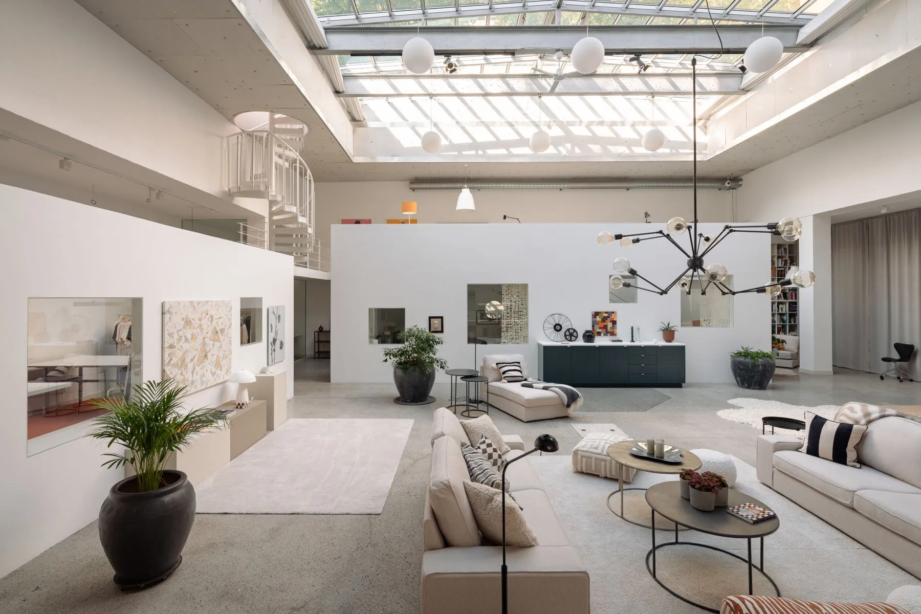 Interior view of Extraordinary 3-Bedroom Former Cinema Residence on Odengatan in Stockholm