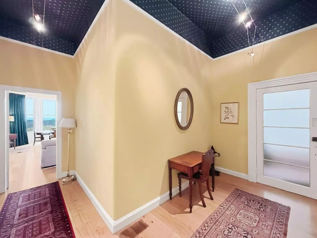 Welcoming entrance hallway with storage