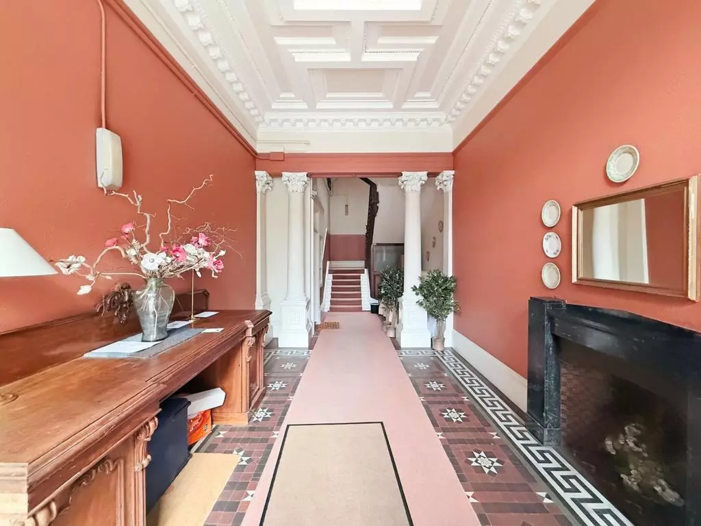 Elegant Victorian communal entrance hall